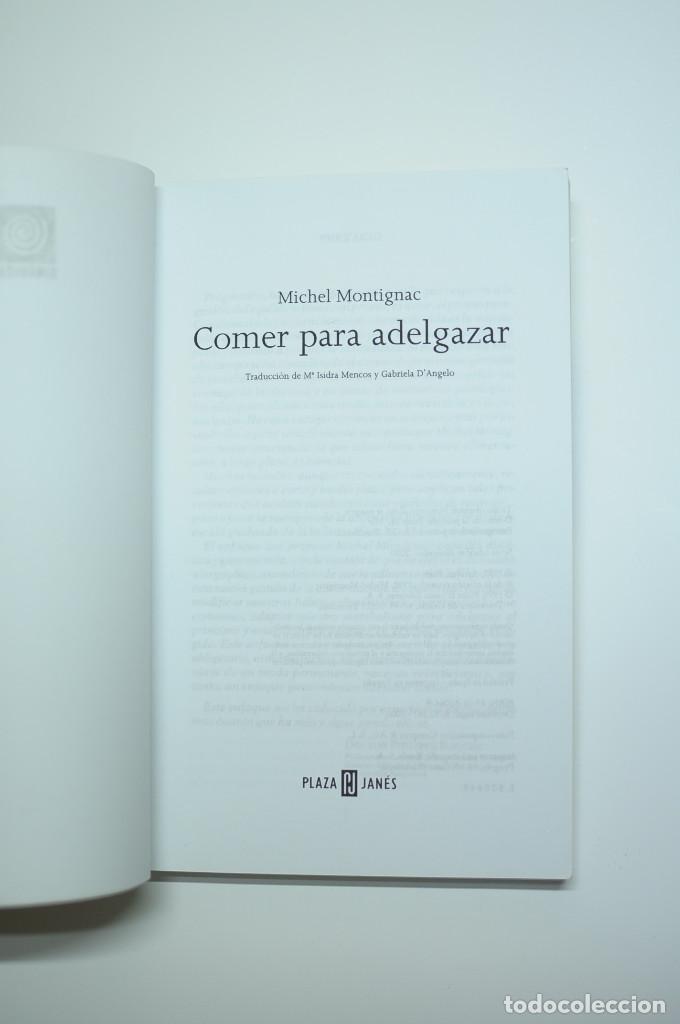 Libros: Comer para adelgazar - MONTIGNAC, Michel - Foto 2
