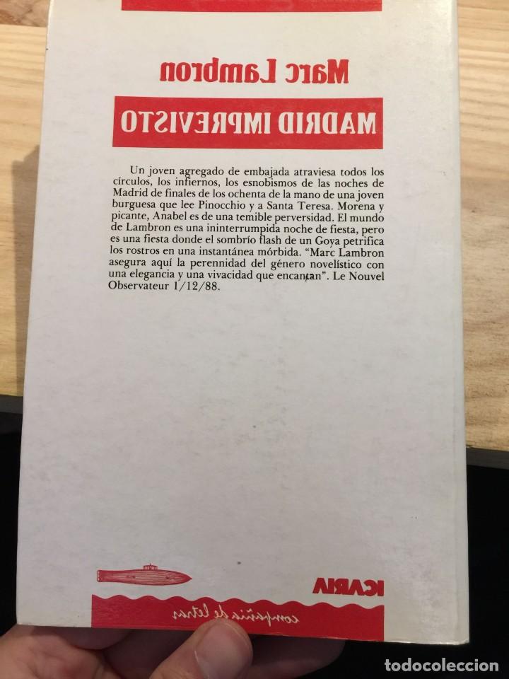 Libros: Madrid Imprevisto - Marc Lambron - Foto 2