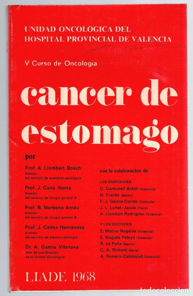 Livres: V CURSO DE ONCOLOG&Iacute;A. C&Aacute;NCER DE EST&Oacute;MAGO (HOSPITAL PROV. DE VALENCIA1968) - VV.AA.