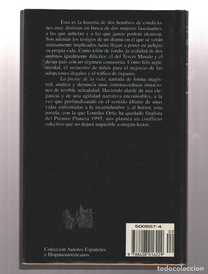 Libros: LA FUENTE DE LA VIDA- LOURDES ORTIZ - Foto 2