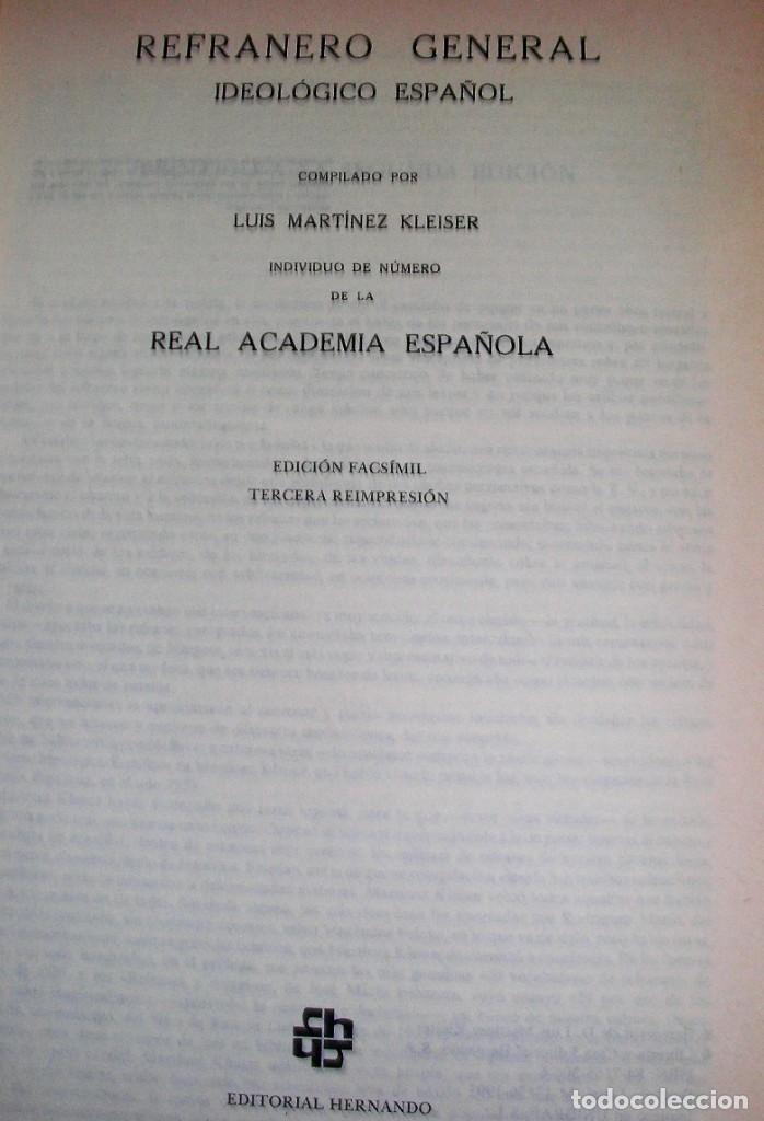 Libros: Refranero General Ideol&oacute;gico Espa&ntilde;ol - Foto 3