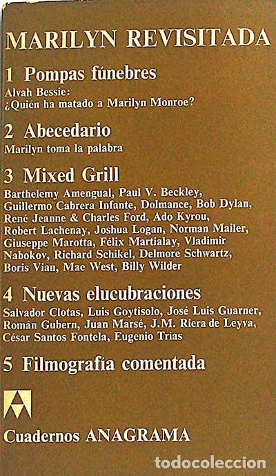 Libros: Marilyn revisitada - Joaqu&iacute;n Jord&aacute; - Foto 1