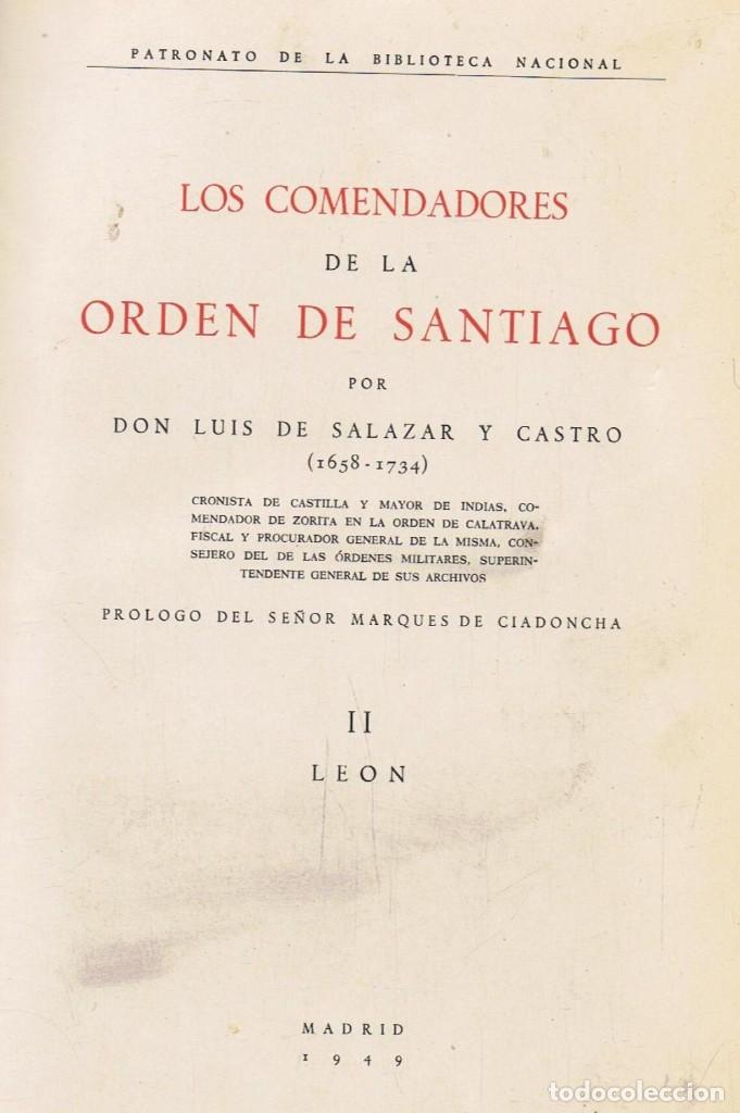 Libros: LOS COMENDADORES DE LA ORDEN DE SANTIAGO. 2 Tomos - Foto 6