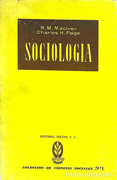 Libros: Sociolog&iacute;a - R. M. Maclver - Charles H. Page - Foto 1