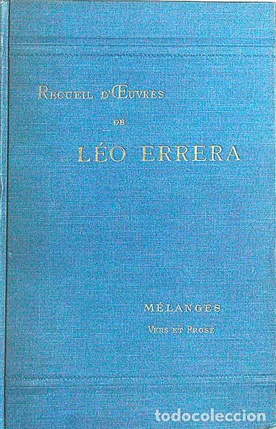 Libros: Recueil DCeuvre de L&eacute;o Errera. M&eacute;langes - VVAA - Foto 1