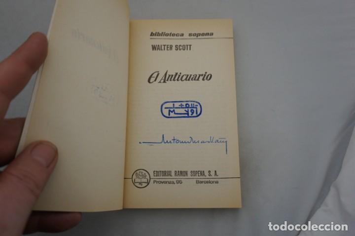 Libros: (8F) EL ANTICUARIO - WALTER SCOTT / EDITORIAL RAMON SOPENA - Foto 3