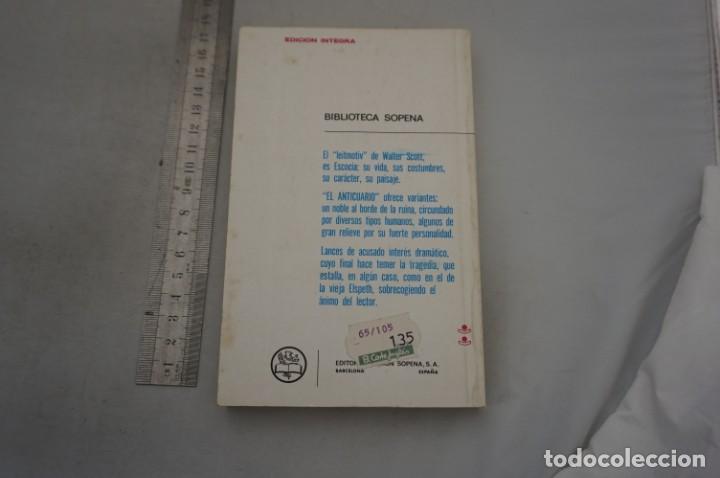 Libros: (8F) EL ANTICUARIO - WALTER SCOTT / EDITORIAL RAMON SOPENA - Foto 4