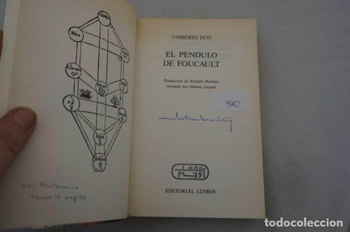 Libros: (8G) EL PENDULO DE FOUCAULT - UNBERTO ECO / EDITORIAL LUMEN - Foto 3