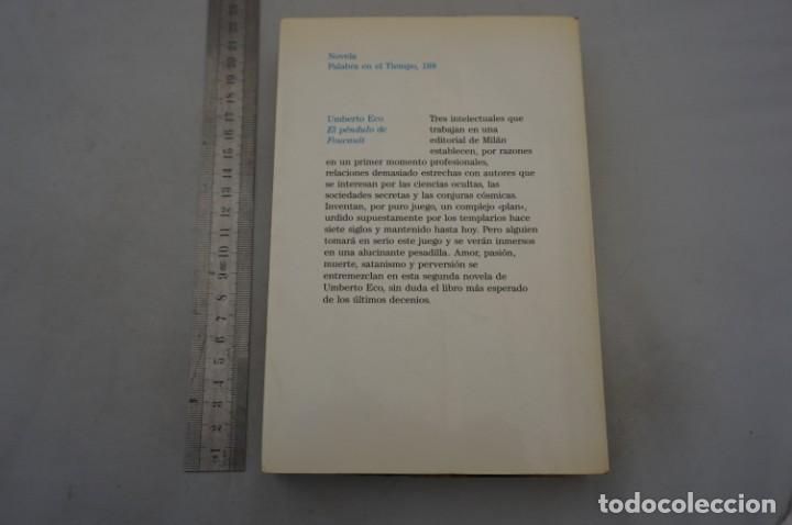 Libros: (8G) EL PENDULO DE FOUCAULT - UNBERTO ECO / EDITORIAL LUMEN - Foto 5