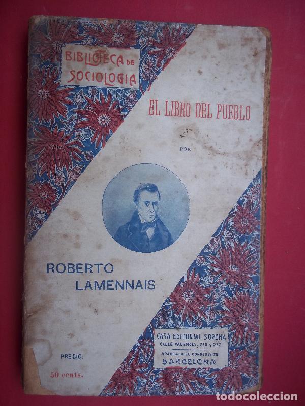 Libros: El Libro del Pueblo. La Voz de las Prisiones. - Lamennais, Roberto. - Foto 1