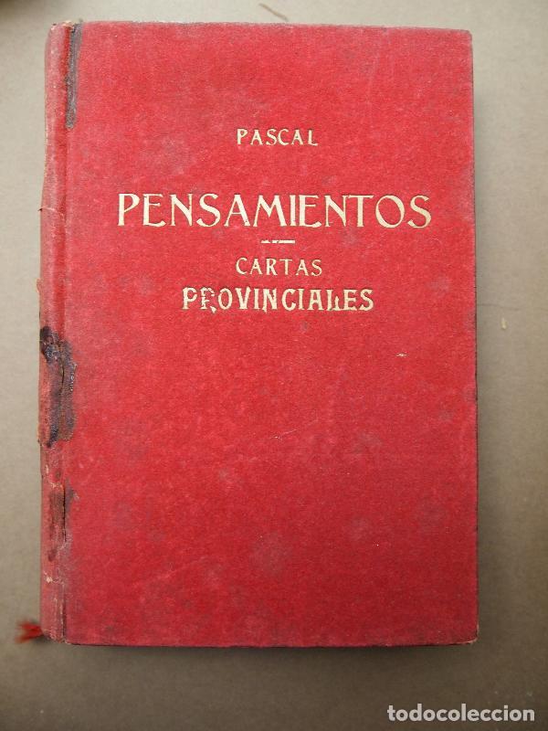 Libros: Pensamentos, seguidos de Las Provinciales. - Pascal. - Foto 1
