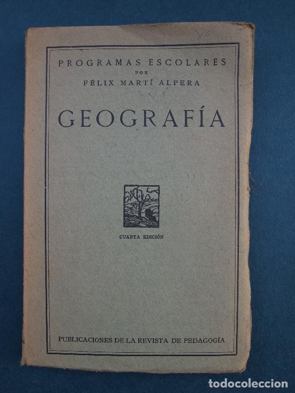 Libros: Geograf&iacute;a. - Mart&iacute; Alpera, F&eacute;lix. - Foto 1