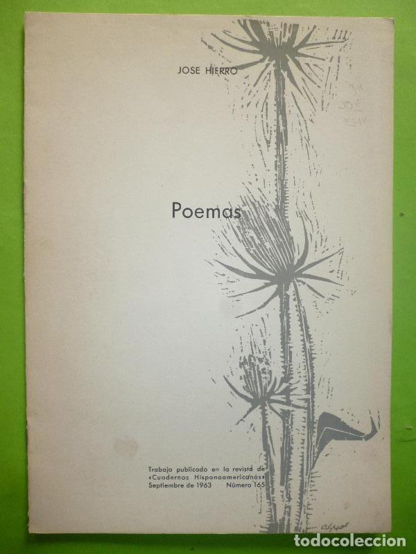 Libros: POEMAS. - HIERRO, Jos&eacute;. - Foto 1