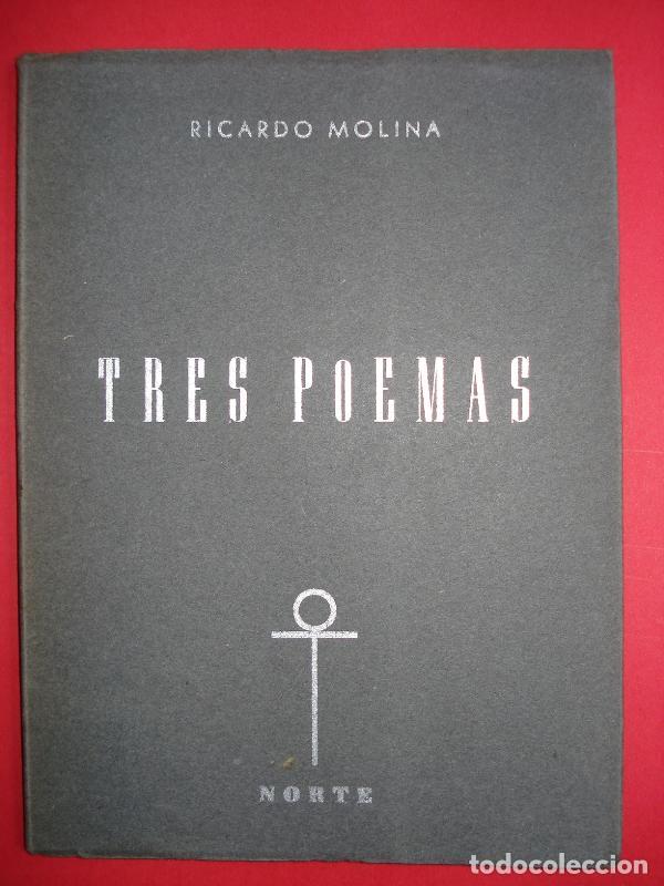 Libros: TRES POEMAS. - MOLINA, Ricardo. - Foto 1