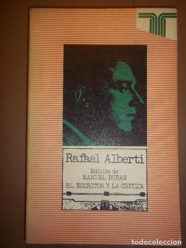 Libros: RAFAEL ALBERTI. Edici&oacute;n de ... - (Alberti) Dur&aacute;n, Manuel. - Foto 1
