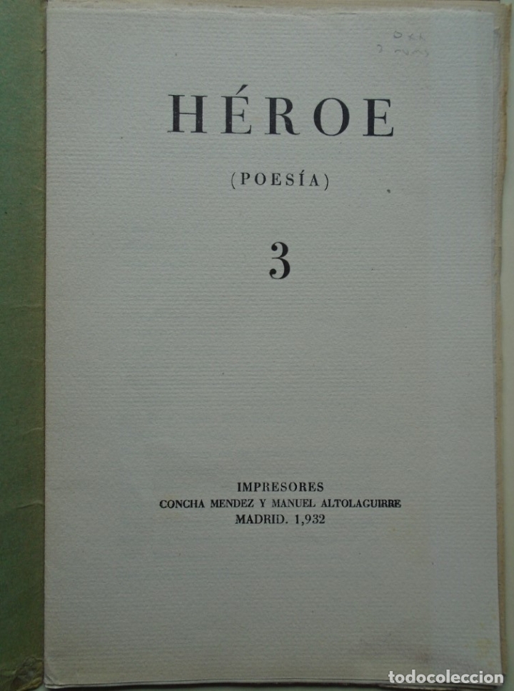 Libros: H&eacute;roe (Poes&iacute;a). 3. - - Foto 14