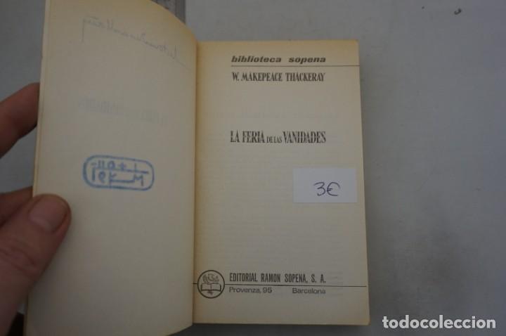 Libros: (9F) LA FERIA DE LAS VANIDADES - W. MAKEPEACE THACKERAY / EDITORIAL SOPENA - Foto 3