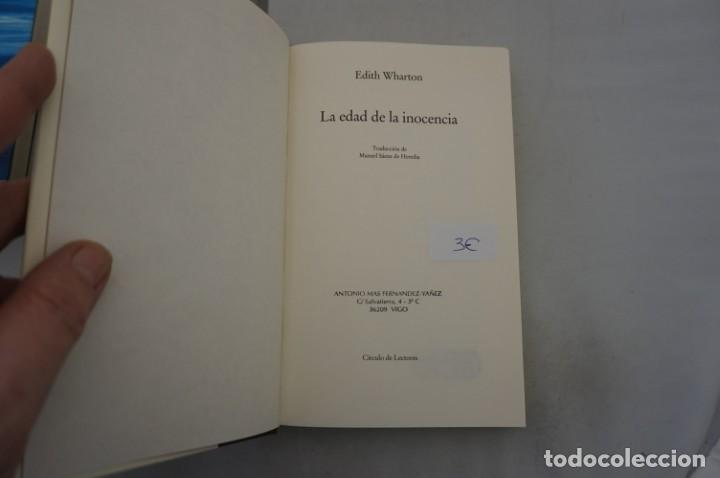 Libros: (9F) LA EDAD DE LA INOCENCIA - EDITH WHARTON / CIRCULO DE LECTORES - Foto 3