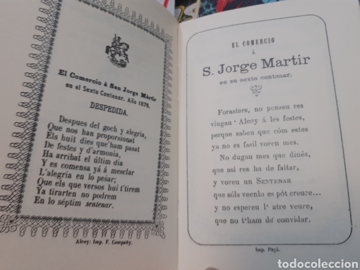Libros: ALELUYAS DEL SEXTO CENTENARIO. Alcoy - LIBRERIA LLORENS. - Foto 3