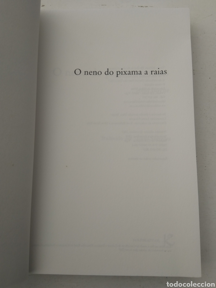 Libros: O NENO DO PIXAMA A RAIAS/JOHN BOYNE - Foto 2
