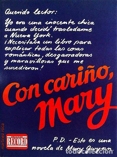 Libros: Con cari&ntilde;o, Mary - Gwynn, Mary - Foto 1