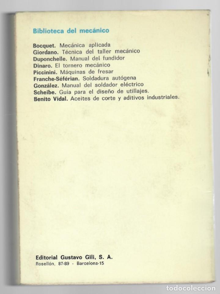 Libros: Aceites de corte y aditivos industriales - R. Benito Vidal - Foto 2