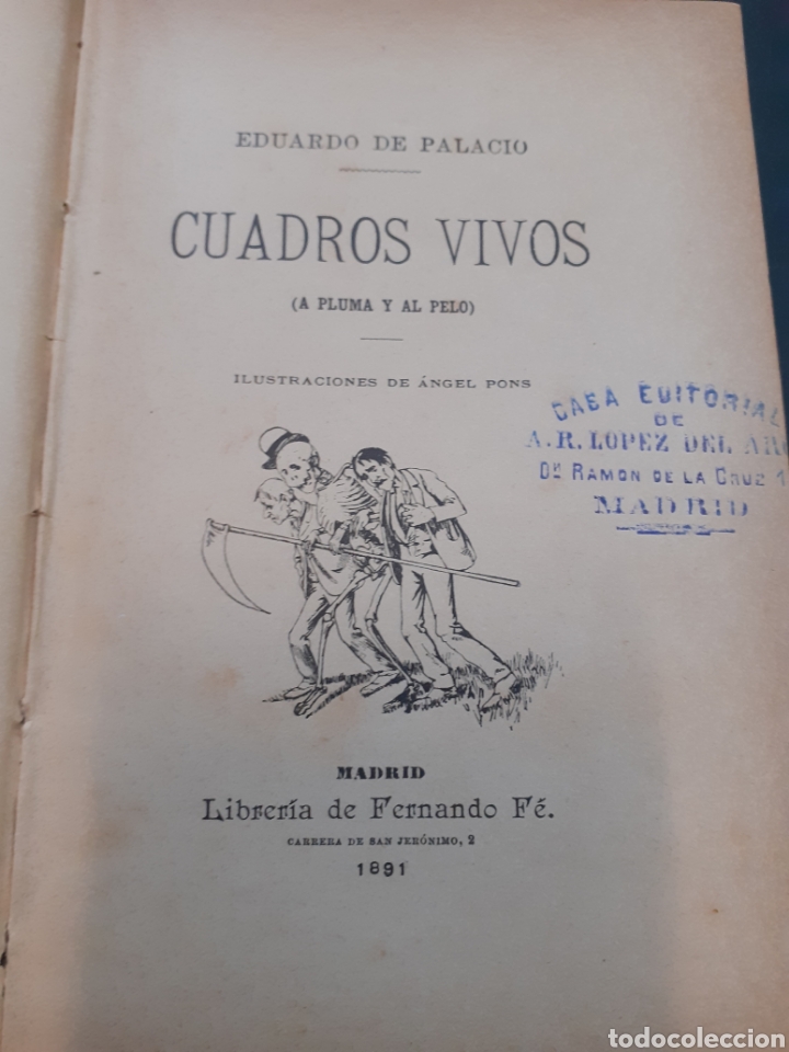 Libros: CUADROS VIVOS. A pluma y al pelo - PALACIO.Eduardo de - Foto 1