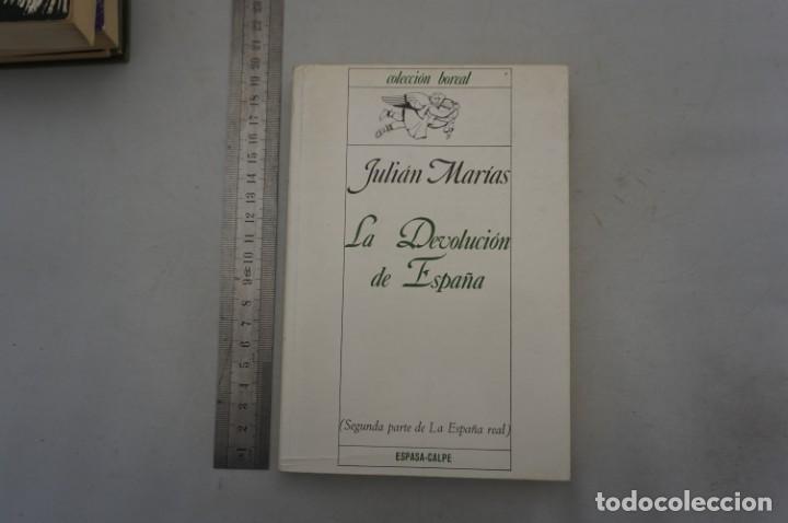 Libros: (11C) LA DEVOLUCION DE ESPA&Ntilde;A - JULIAN MARIAS / ESPASA CALPE 1977 - Foto 1