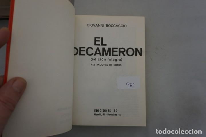 Libros: (11C) EL DECAMERON (EDICION INTEGRA) ILUSTRACIONES DE COBOS - BOCCACCIO / EDICIONES 29 - Foto 3