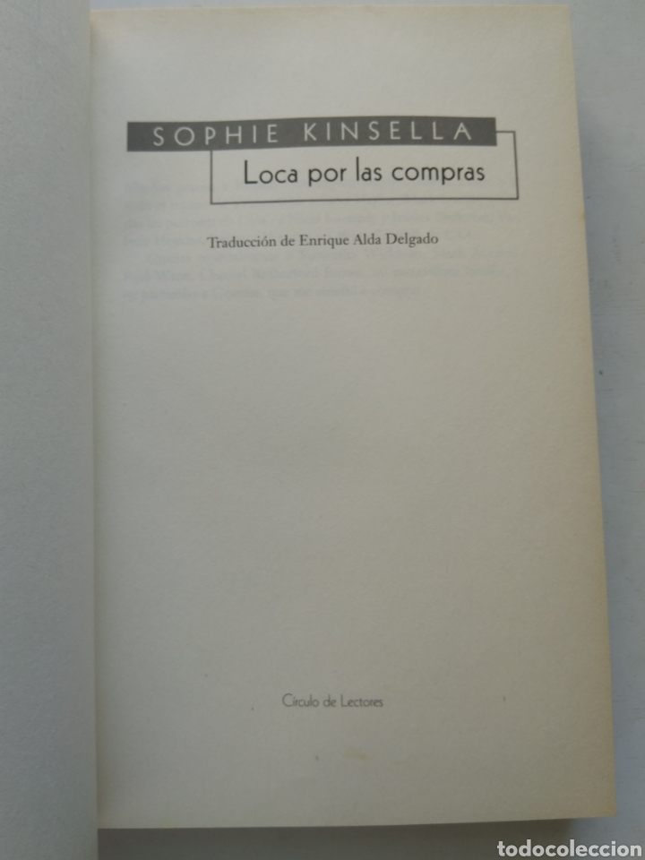 Libros: LOCA POR LAS COMPRAS/SOPHIE KINSELLA - Foto 2
