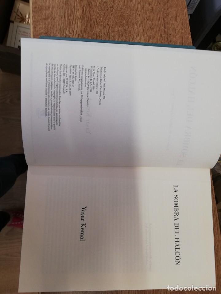 Libros: la sombra del halc&oacute;n. Yasar Kemal. 1&ordf; Edici&oacute;n - Foto 3