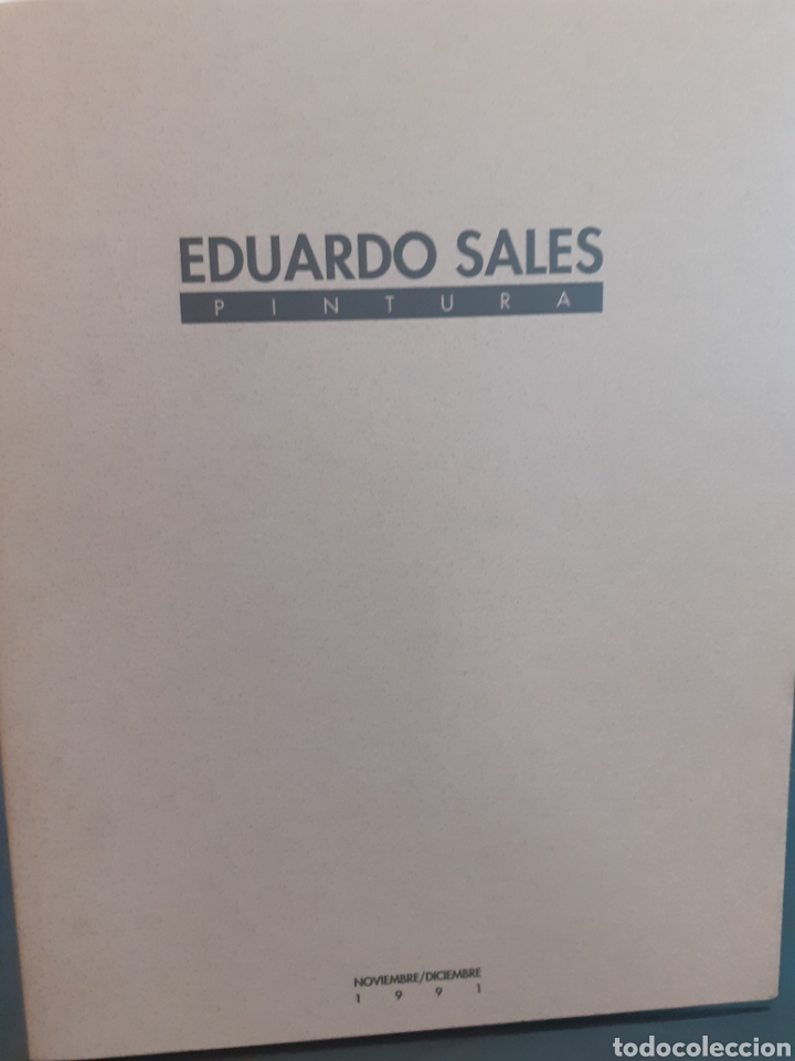 Libros: EDUARDO SALES. Pintura - Catalogo. - Foto 1