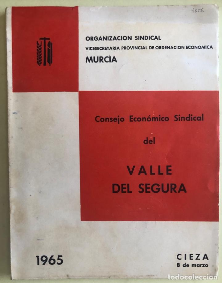 Libros: CIEZA- VALLE DEL SEGURA- CONSEJO ECONOMICO SINDICAL- A&Ntilde;O 1.965