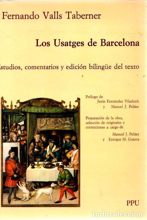 Libros: Los Usatges de Barcelona - Valls Taberner, Ferran - Foto 1