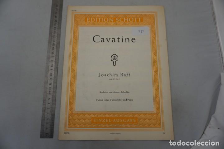 Libros: (13A) EDITION SCHOTT - CEVATINE - JOACHIM RAFF OP.85 N&ordm; 3 - VIOLINE UND PIANO