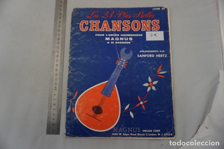 Libros: (13A) LES 23 PLUS BELLES CHANSONS POUR L&acute;ORGUE HARMONIQUE MAGNUS A 12 ACCORDS - SANFORD HERTZ