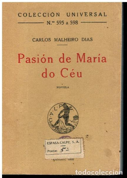 Libros: PASI&Oacute;N DE MAR&Iacute;A DO C&Eacute;U. - Foto 1