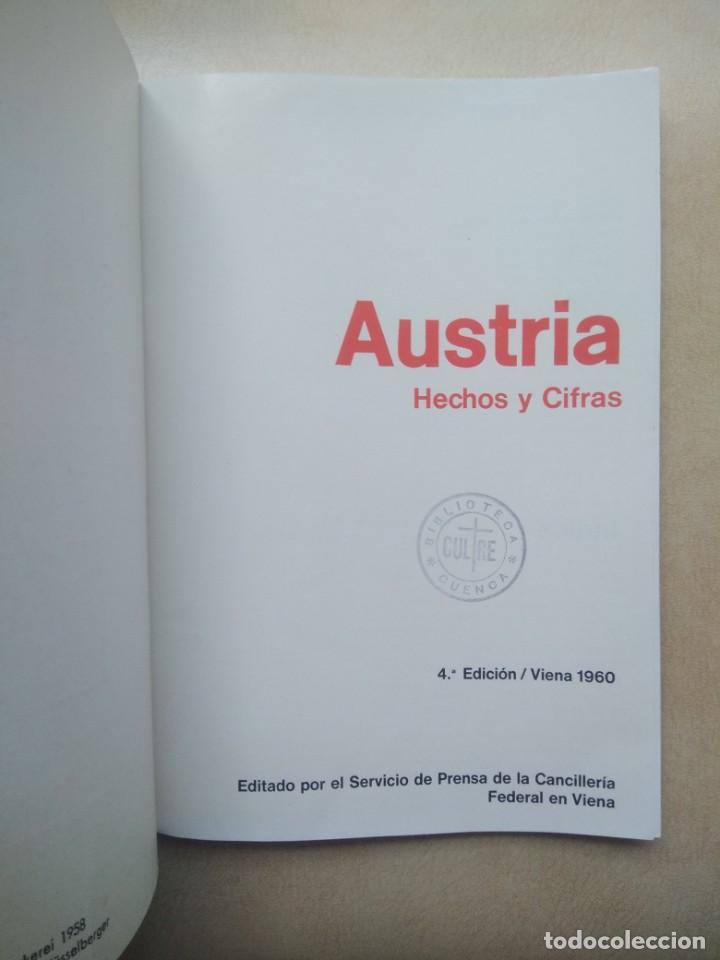 Libros: Libro austria, hechos y cifras 4 edicion, viena 1960 - Foto 2