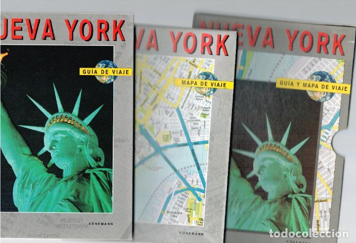 Libros: NUEVA YORK. GU&Iacute;A Y MAPA DE VIAJE con estuche - Michael Leech - Foto 1