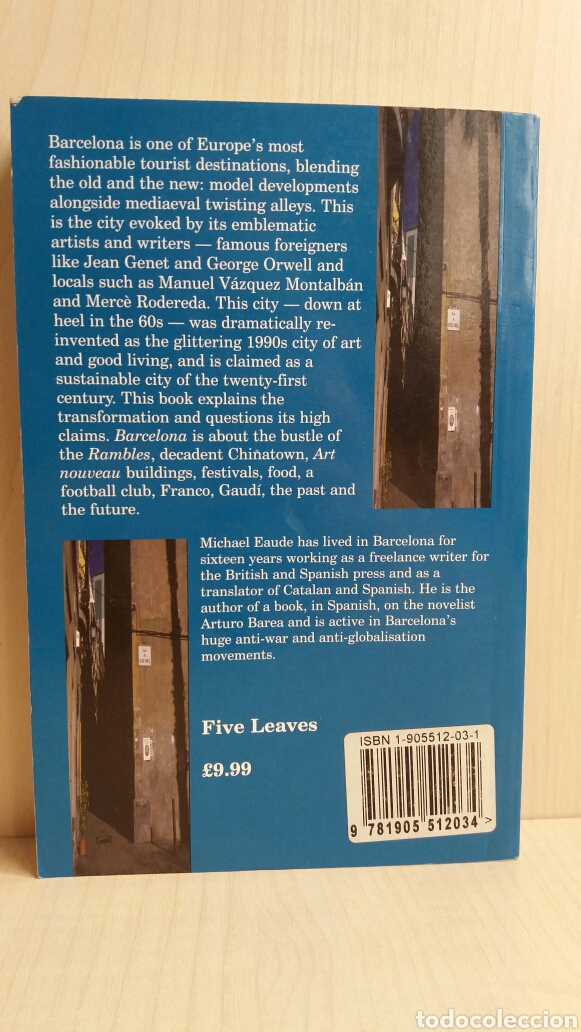 Libros: Barcelona. Michael Eaude. Five Leaves Publications. Ingl&eacute;s. - Foto 3