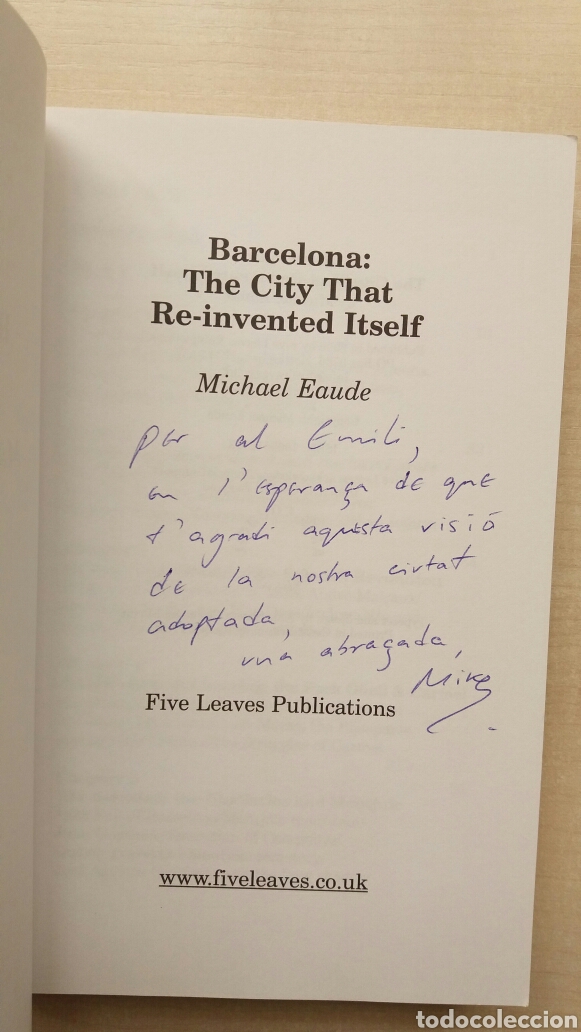 Libros: Barcelona. Michael Eaude. Five Leaves Publications. Ingl&eacute;s. - Foto 4