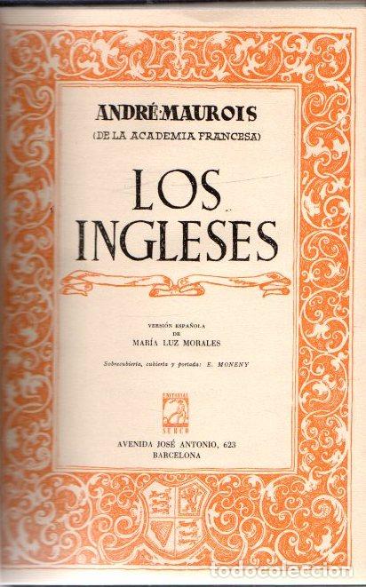 Libros: Los ingleses - Maurois, Andr&eacute; - Foto 1