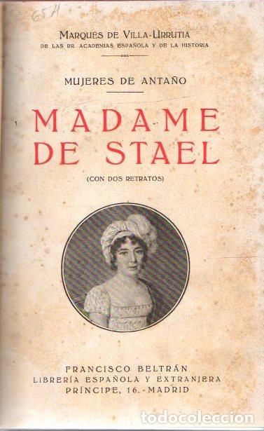Libros: Madame de Stael - Villa-Urrutia, Marqu&eacute;s de - Foto 1