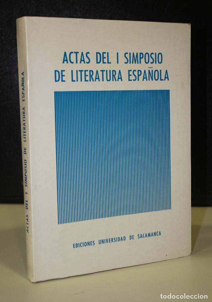 Libros: Actas del I simposio de literatura espa&ntilde;ola. - Vv.aa. - Foto 1