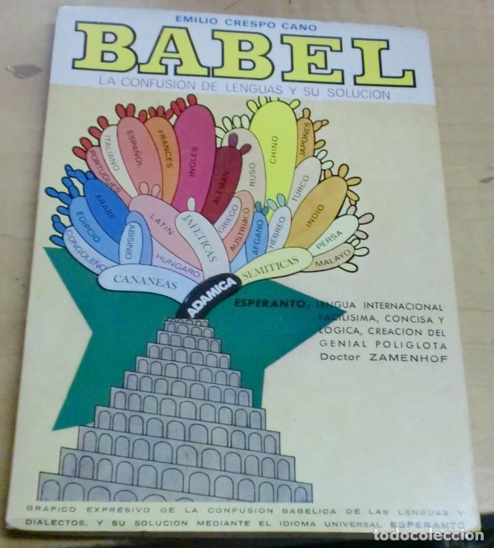 Libros: Babel. La confusi&oacute;n de lenguas y su soluci&oacute;n - CRESPO CANO, EMILIO - Foto 1