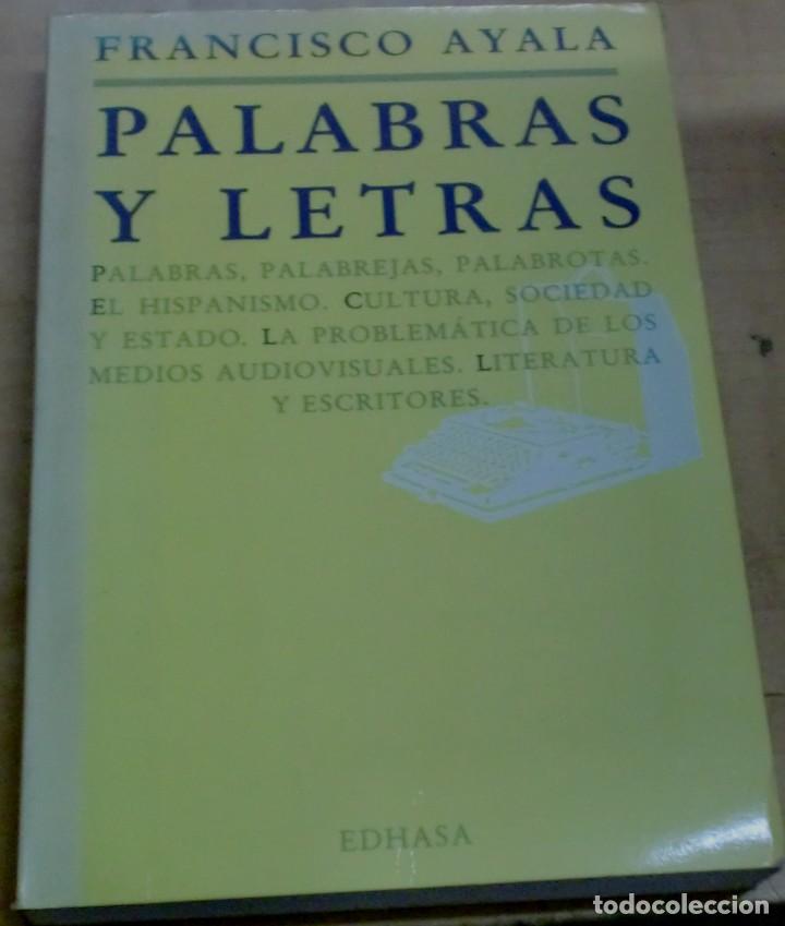 Libros: Palabras y letras - AYALA, FRANCISCO - Foto 1