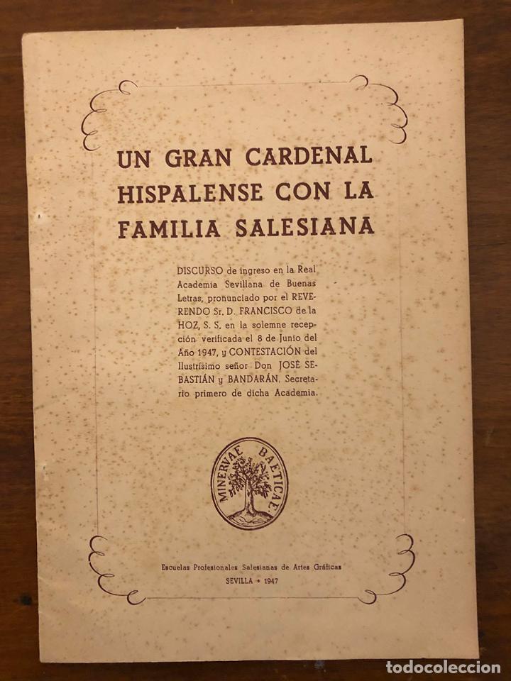 Livros em segunda m&atilde;o: Un gran Cardenal Hispalense con la familia salesiana. Discurso de ingreso en la R. Academia Sevillan