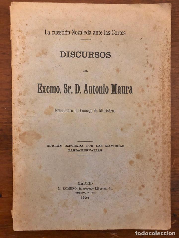Livros em segunda m&atilde;o: La cuesti&oacute;n Nozaleda ante las Cortes. Discursos del Excmo.... Edici&oacute;n costeada por las mayor&iacute;as parl