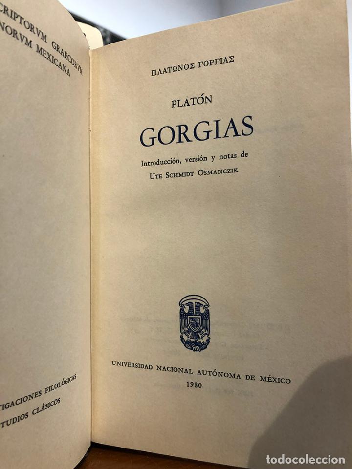 Libros: Gorgias. Versi&oacute;n de Ute Schmidt Osmanczik. Ed. biling&uuml;e griego-esp. - PLAT&Oacute;N. - Foto 2