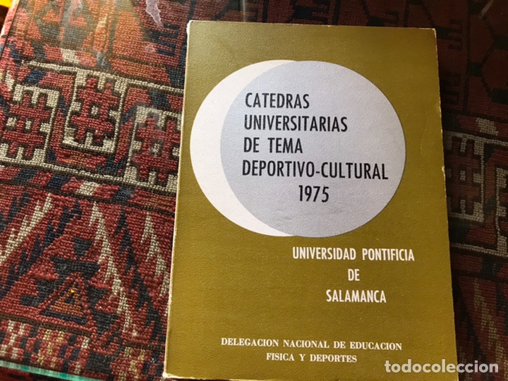 Libros: C&aacute;tedras universitarias de tema deportivo cultural. N&ordm; 23